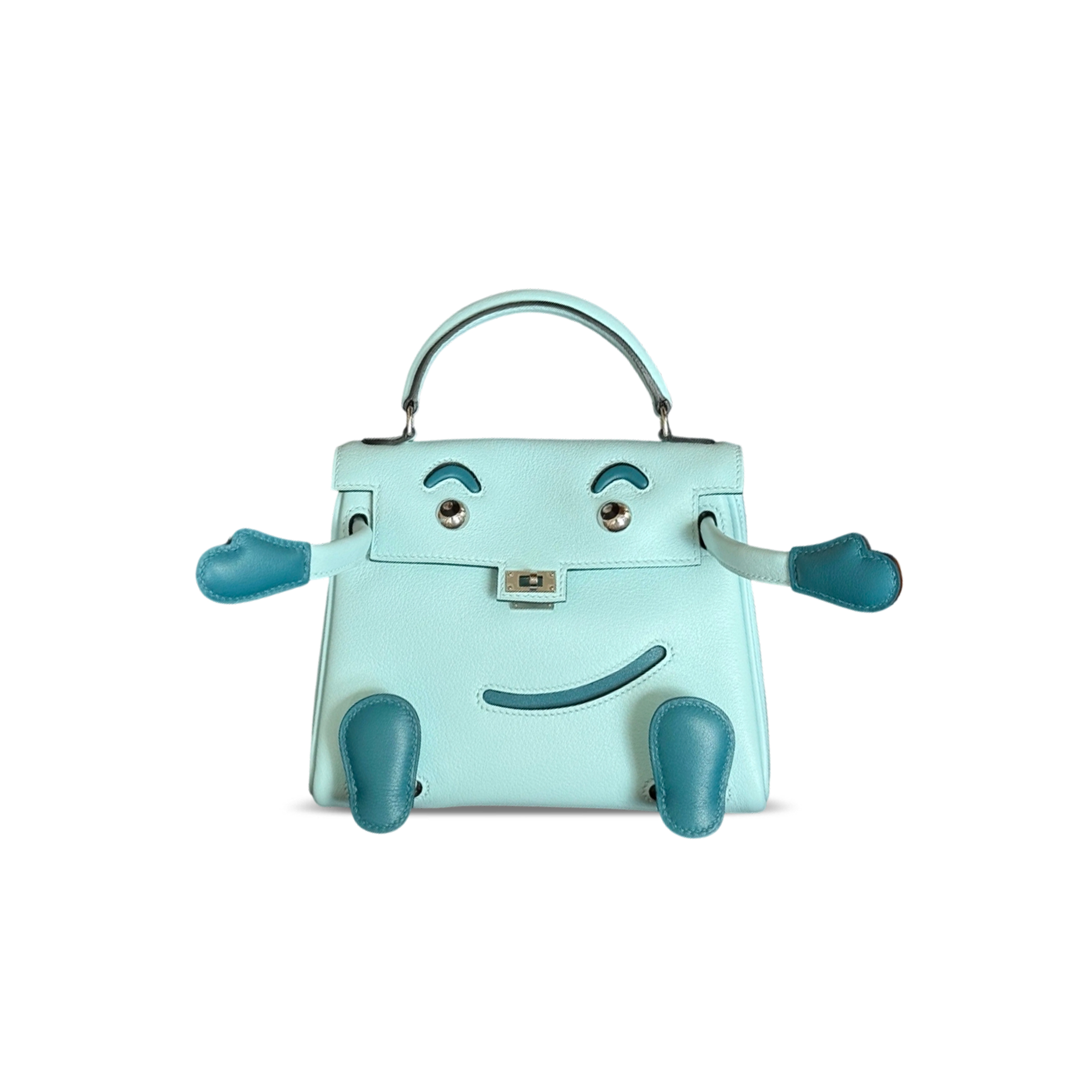HERMÈS MASTER KELLY DOLL SWIFT PALLADIUM HARDWARE (16*12*7cm)